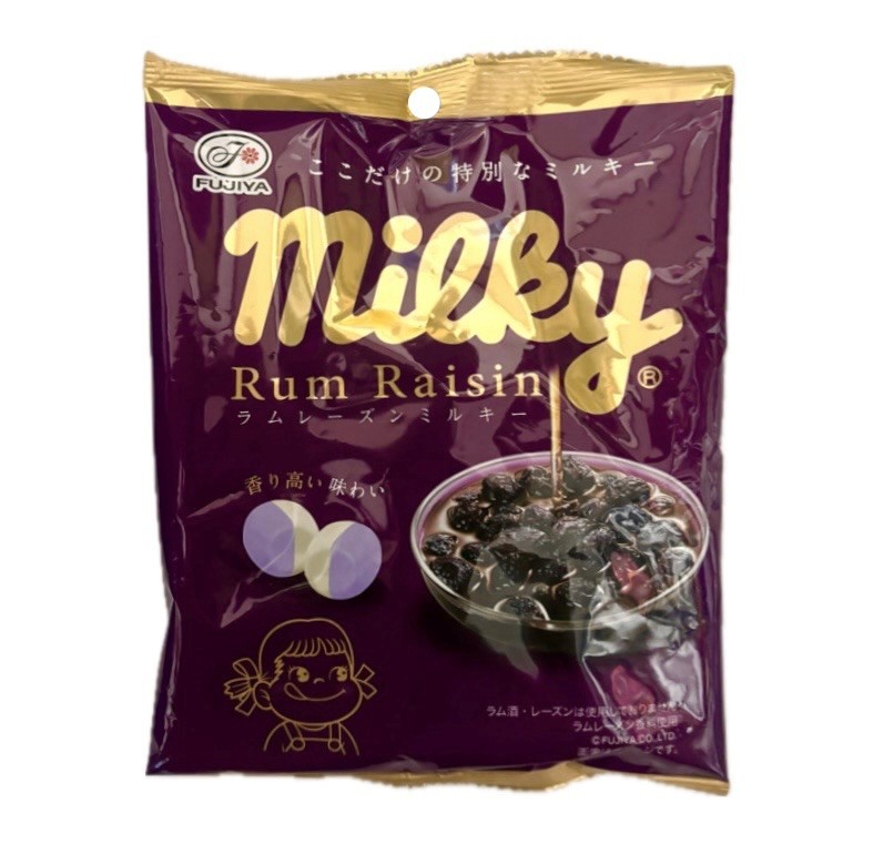 楽天市場】2袋セット 不二家 ラムレーズンミルキー 1袋（68g(個装紙