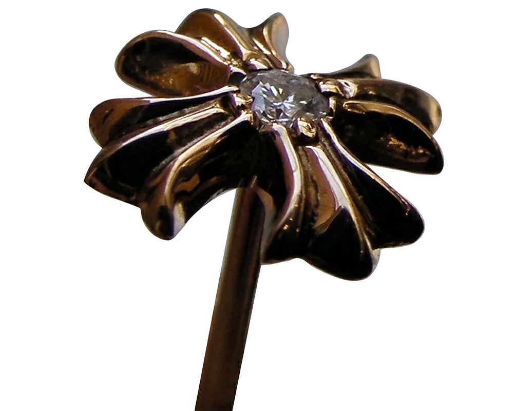 楽天市場】CHROME HEARTS #2 CH PLUS STUD EARRING 22K DIAMOND