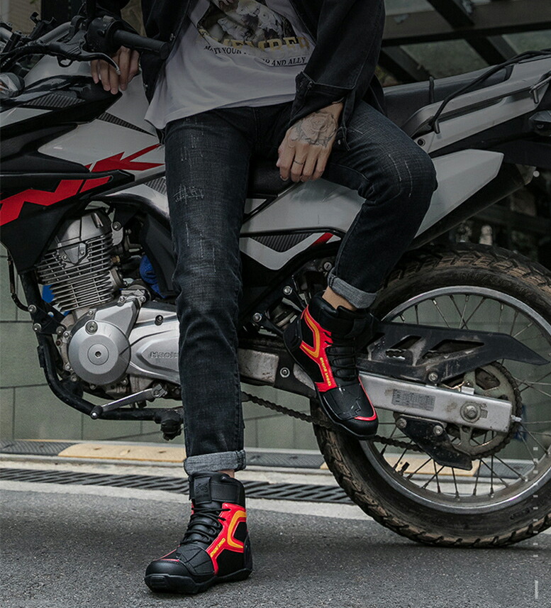 楽天市場】オートバイ靴 バイク靴 バイク用レーシングブーツ
