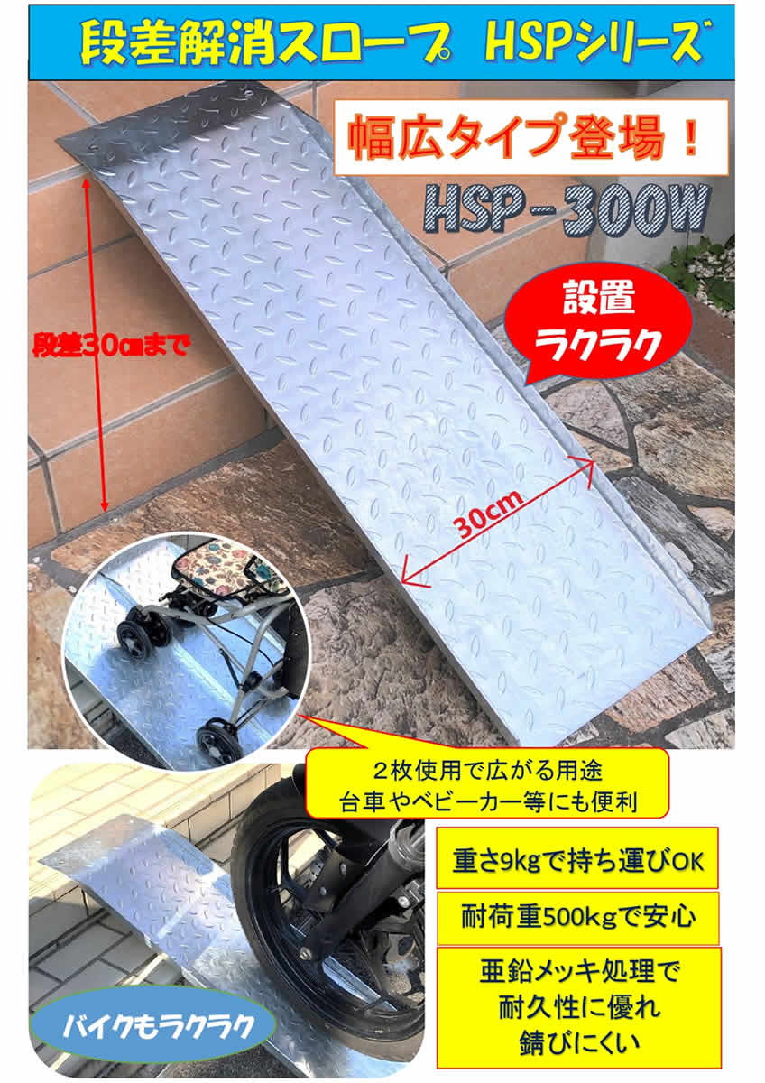 楽天市場】【送料無料】 ＜2枚セット＞鉄製 段差解消スロープ 30cmまで