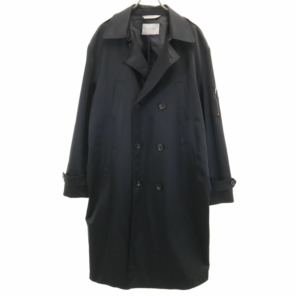 楽天市場】古着 ZARA MAN ザラマン トレンチコート S 黒 メンズ 【中古