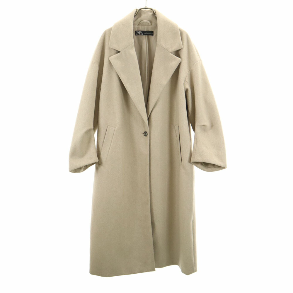 楽天市場】古着 ZARA ザラ チェスターコート S ベージュ レディース
