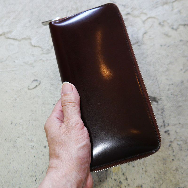 楽天市場】新喜皮革 コードバン 長財布 ラウンドファスナー ロング