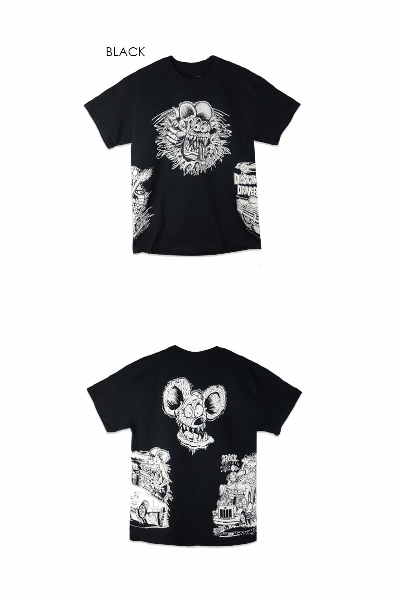 楽天市場】☆RAT FINK【ラットフィンク】1C Multiprint T-Shirt BLACK