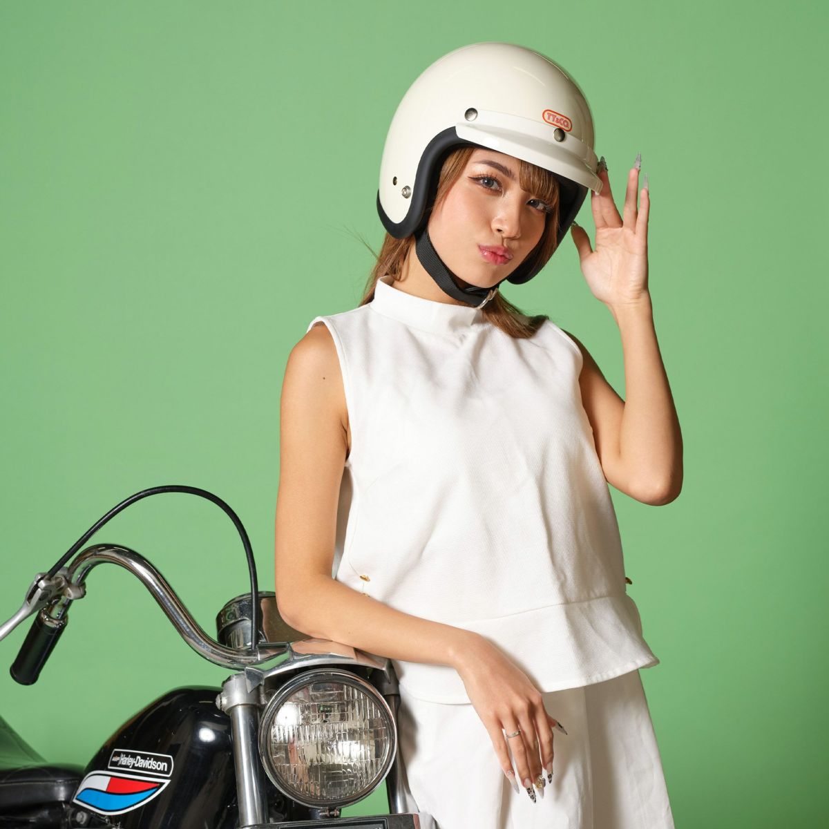 楽天市場】TT&CO. 500-TX 専用バイザー アイボリー ジェットヘルメット