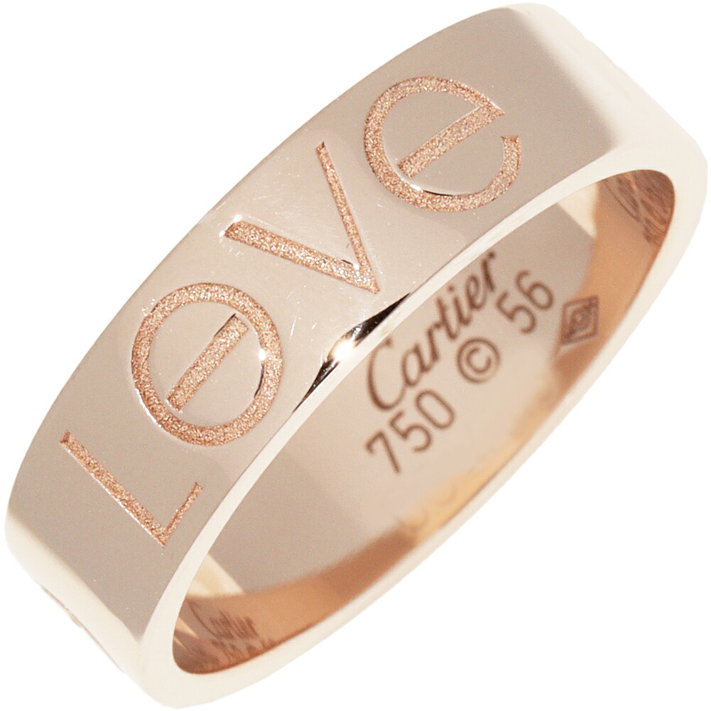 楽天市場】カルティエ 指輪 K18PG LOVEリング ラブリング 幅5.5ミリ