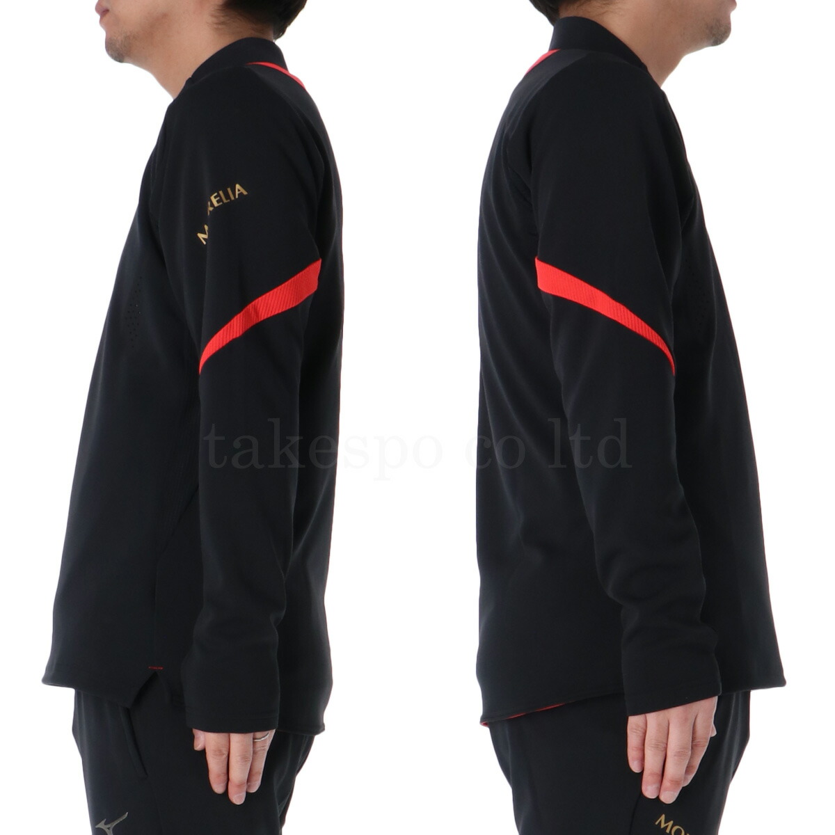 Mizuno Morelia ジャージ上下セット ブラック/レッド モレリア 防寒着