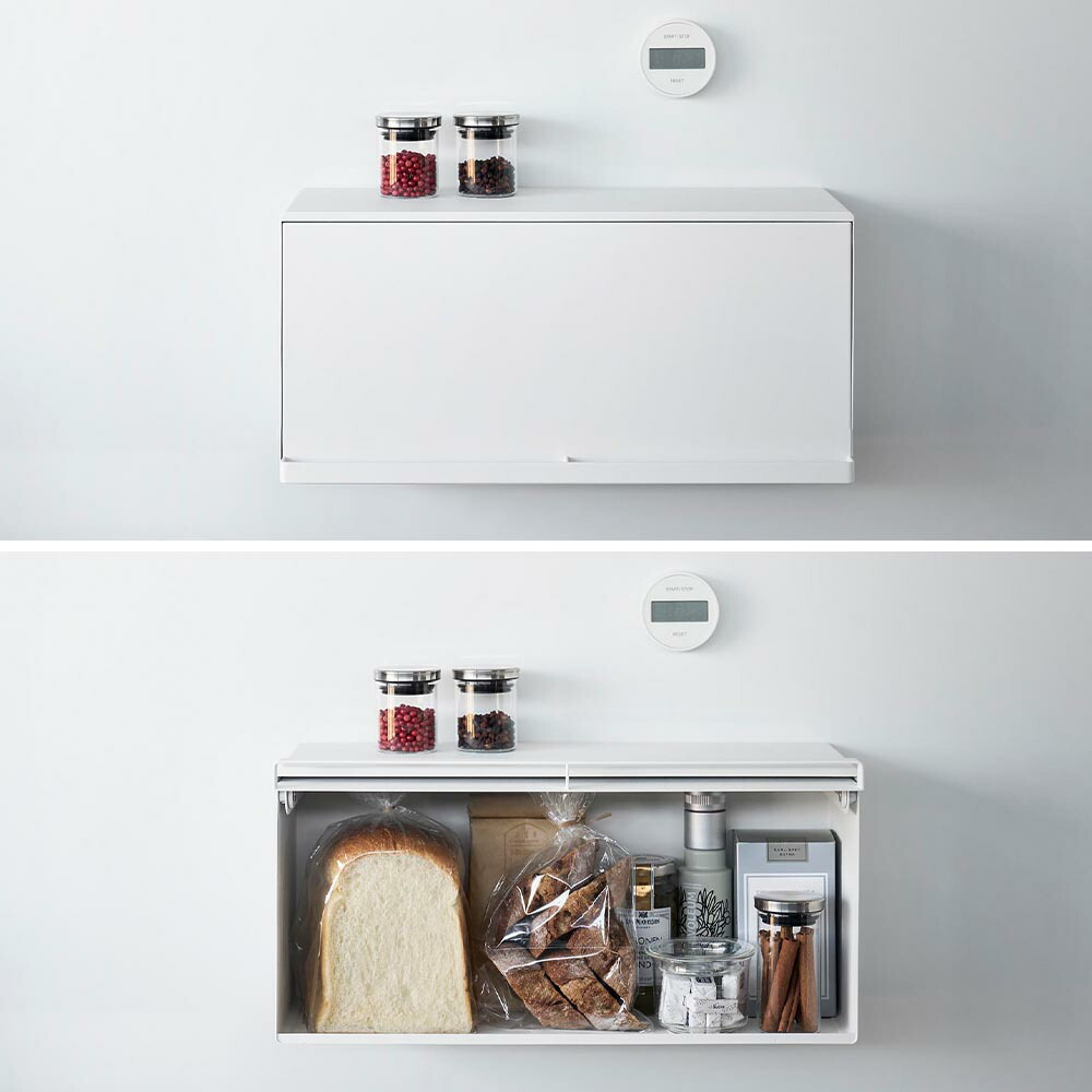 楽天市場】マグネットブレッドケース タワー 山崎実業 tower ホワイト