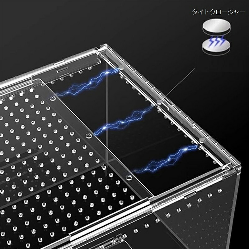 楽天市場】爬虫類ケージ アクリルケージ 爬虫類 飼育ケース 透明 通気