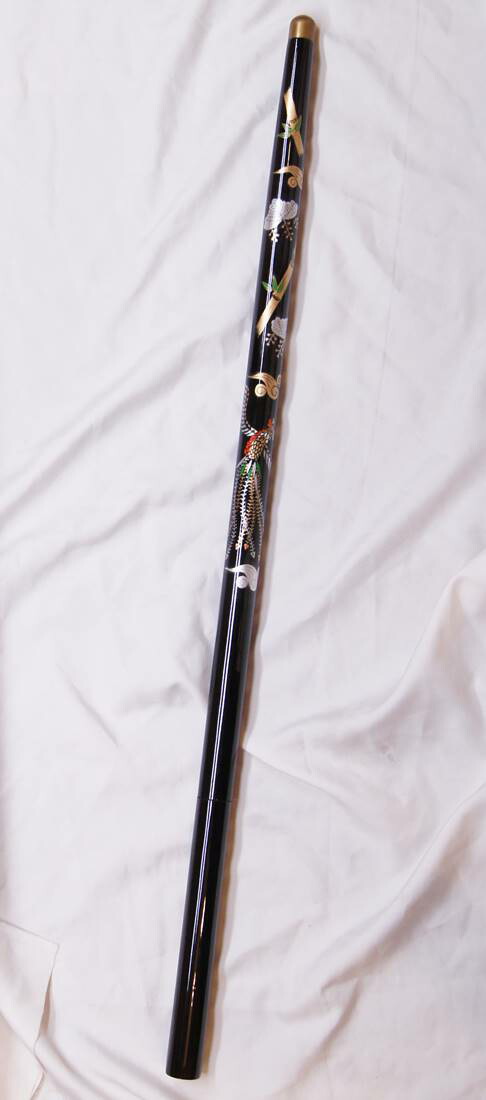 楽天市場】漆工芸加飾技法 仕込杖 仕込み杖ステッキ 桐竹鳳凰蒔絵拵