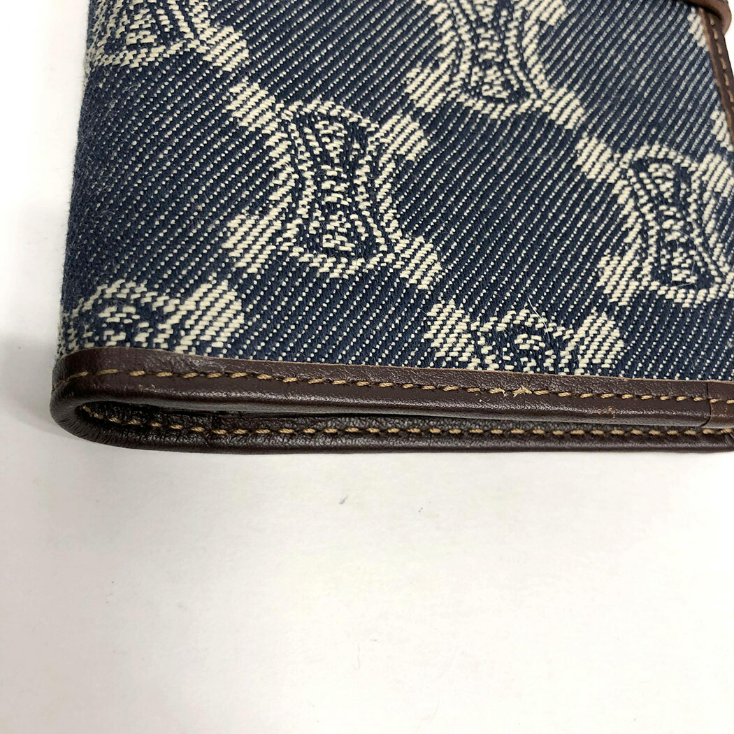 楽天市場】セリーヌ☆トリオンフ デニム×レザー 二つ折り財布