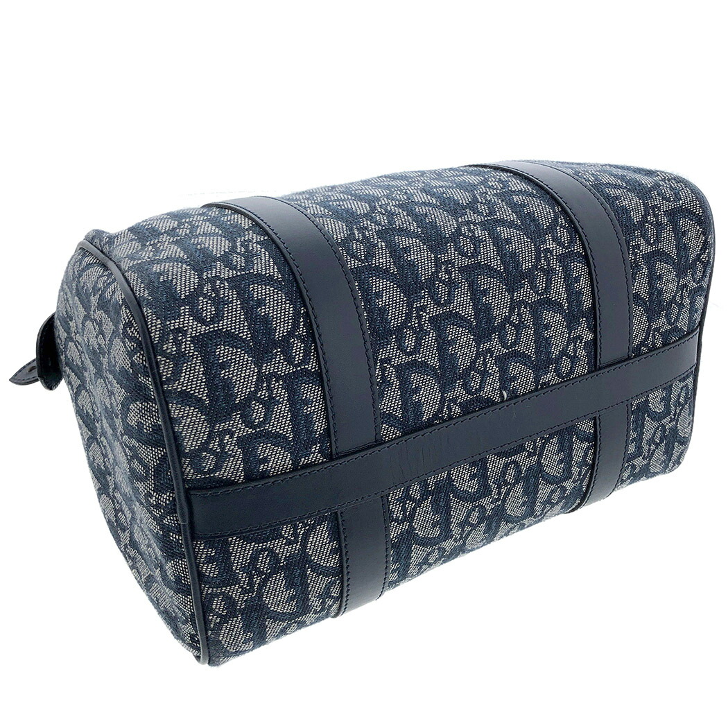 楽天市場】Christian Dior トロッター ミニボストンバッグ ブルー