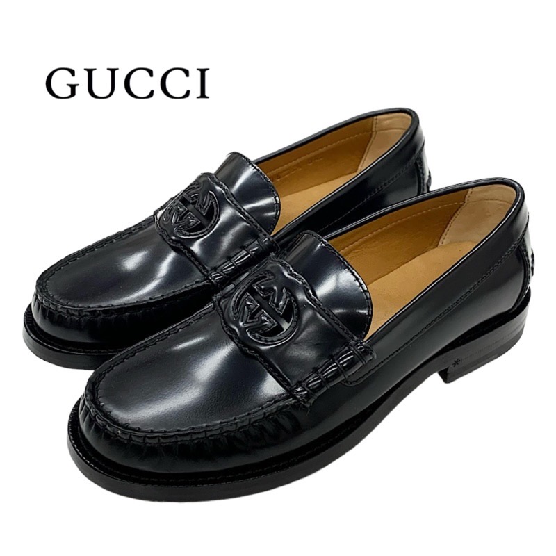 楽天市場】グッチ GUCCI ローファー 革靴 靴 シューズ レザー ブラック