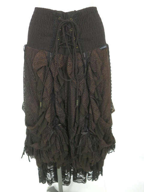 楽天市場】【中古】 OZZ ONESTE / 総レース後ろロング2wayスカート