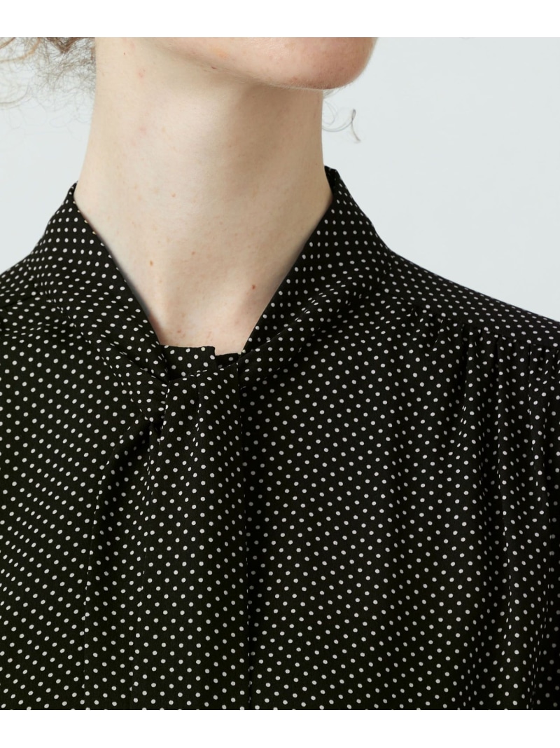 楽天市場】【SALE／40%OFF】ミニドットプリント ボウタイブラウス