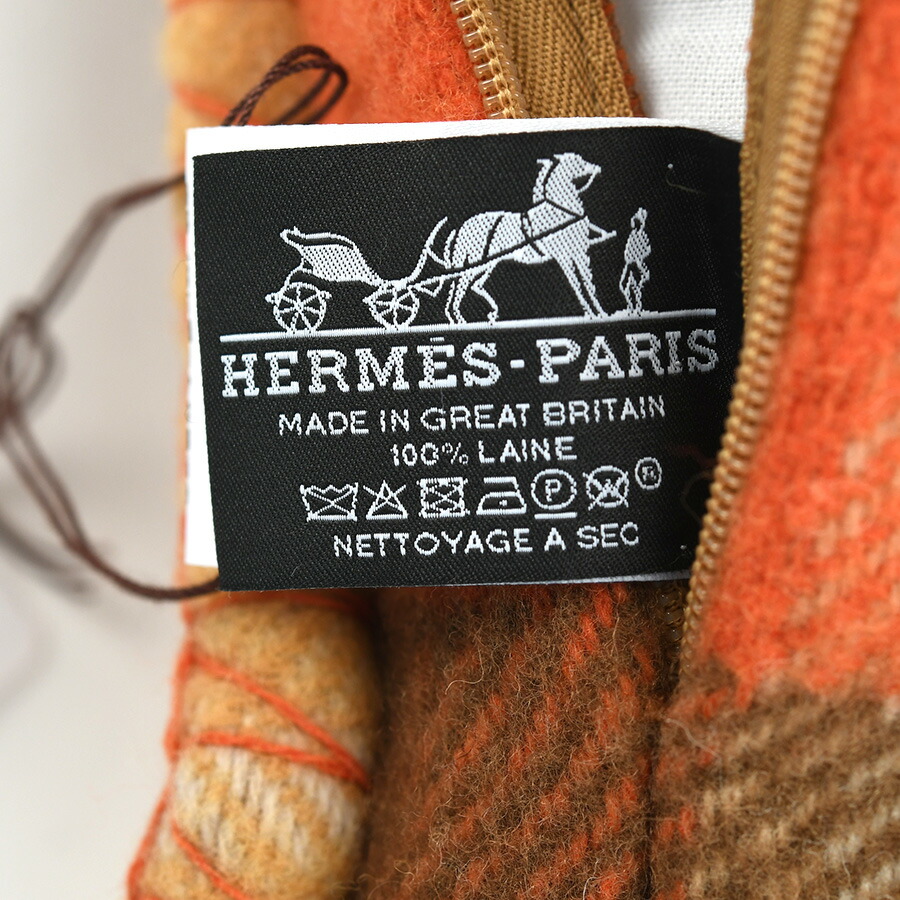 楽天市場】HERMES エルメス Scott'H スコットH クッション H柄