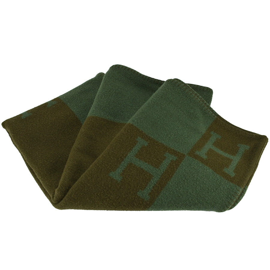 楽天市場】エルメス HERMES ブランケット 大判 Hロゴ ウール カシミヤ