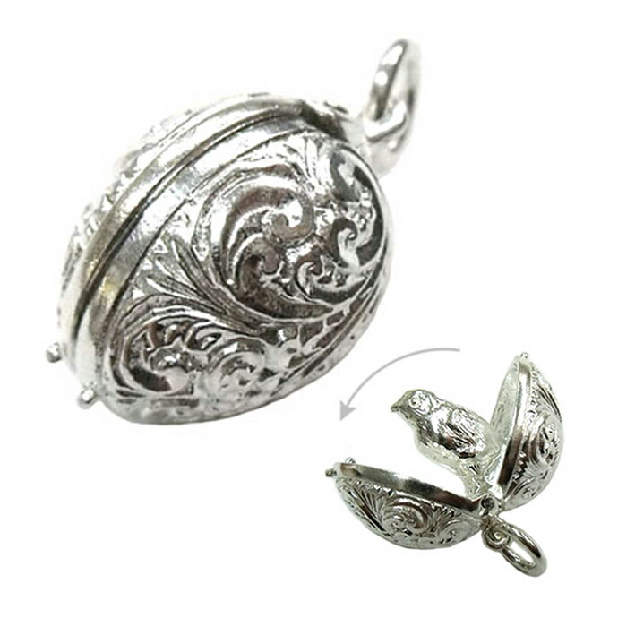 楽天市場】シルバー チャーム イースターエッグ イギリス製