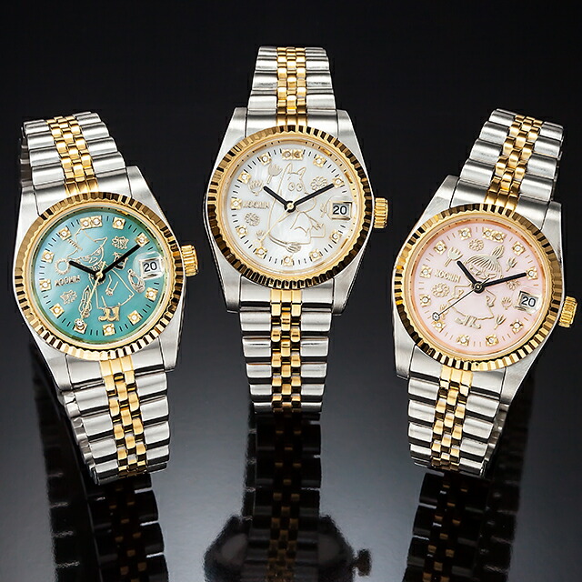 楽天市場】ムーミン生誕70周年記念 ダイヤ＆スワロフスキー時計