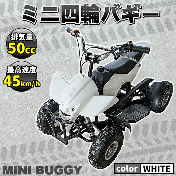 楽天市場】ミニ四輪バギー 50cc ポケバイ 本体 エンジン 四輪 バギー