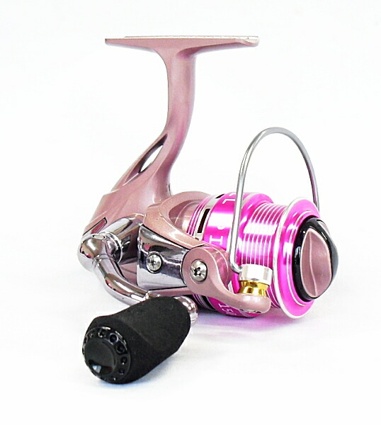 楽天市場】スピニングリール ファイブスター オールピンク 1500 つり具