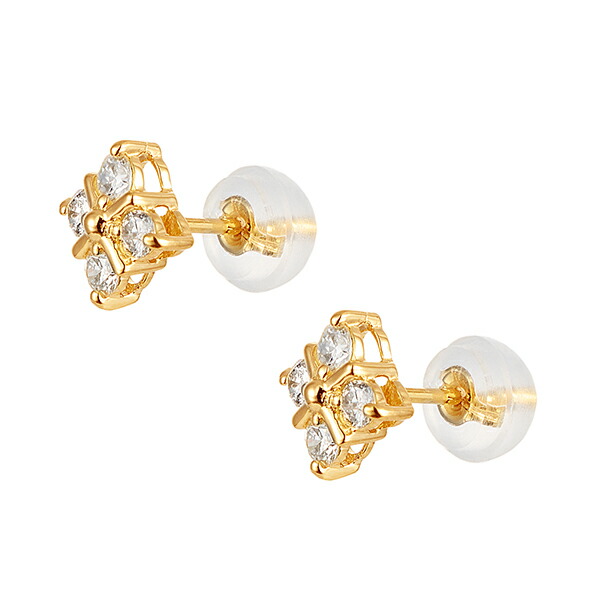 楽天市場】K18イエローゴールドダイヤモンドピアス : ジュエリーツツミ