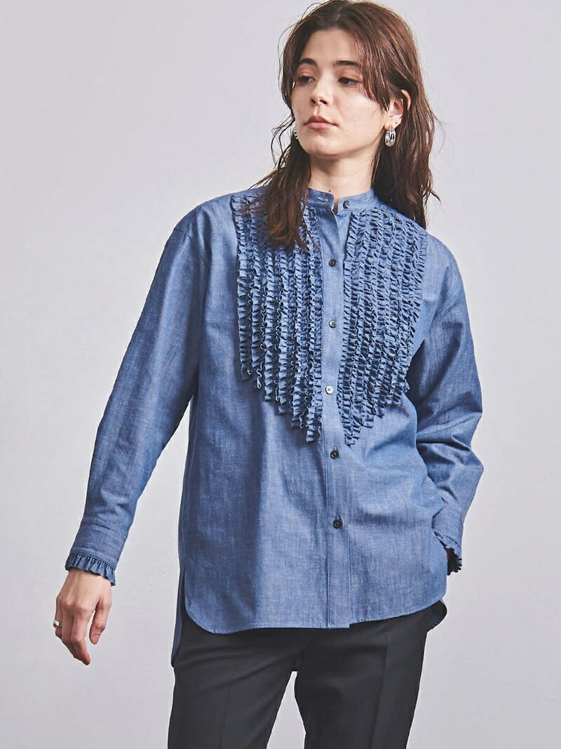 楽天市場】UGCS フリル スタンドカラー シャツ 4 UNITED ARROWS