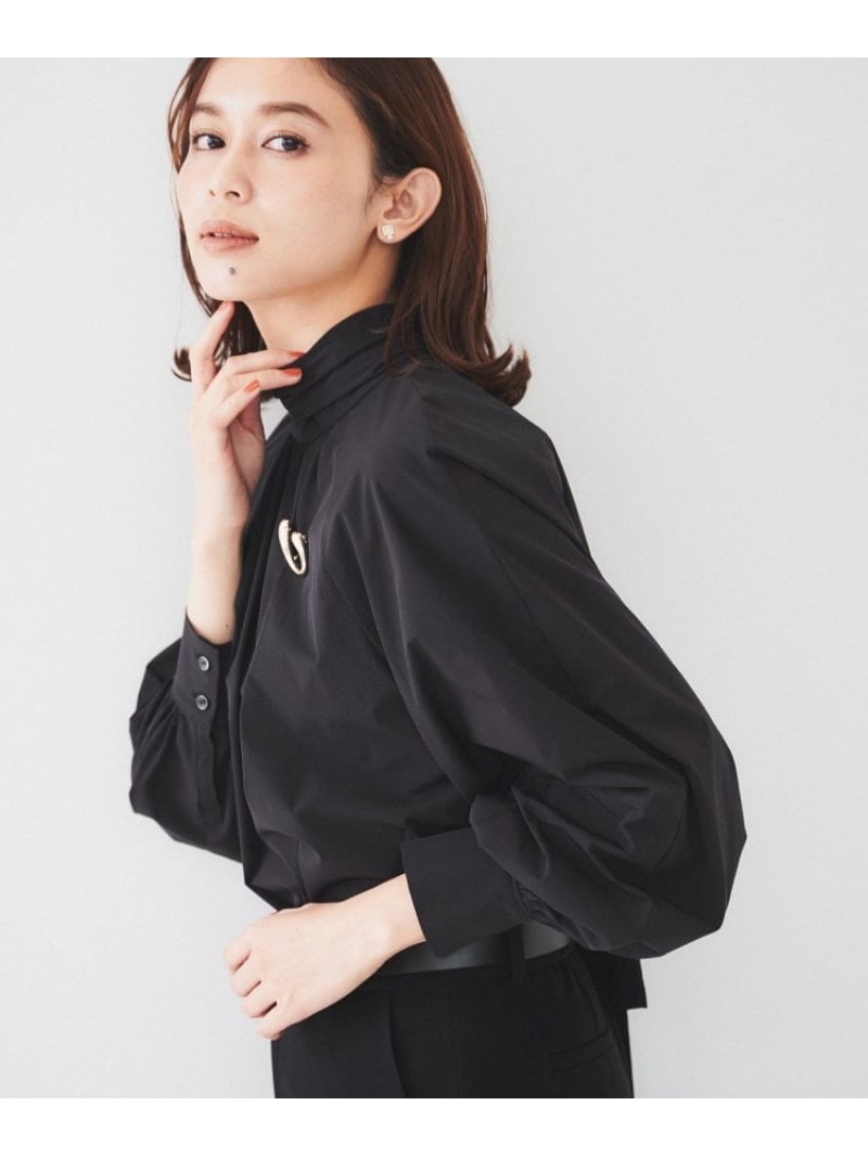 楽天市場】【SALE／40%OFF】【通勤】ボウタイ付スタンドネック