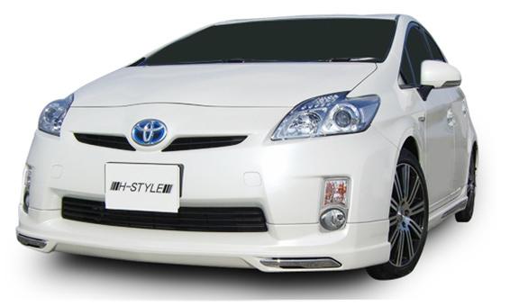 楽天市場】30系 プリウス 前期用フロントスポイラー【塗装込】 H-STYLE