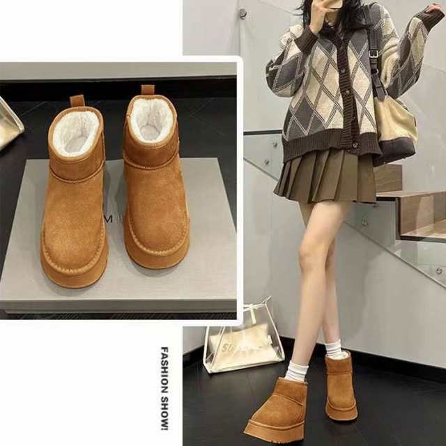 楽天市場】ムートンブーツ レディース ショートブーツ 靴 スエード