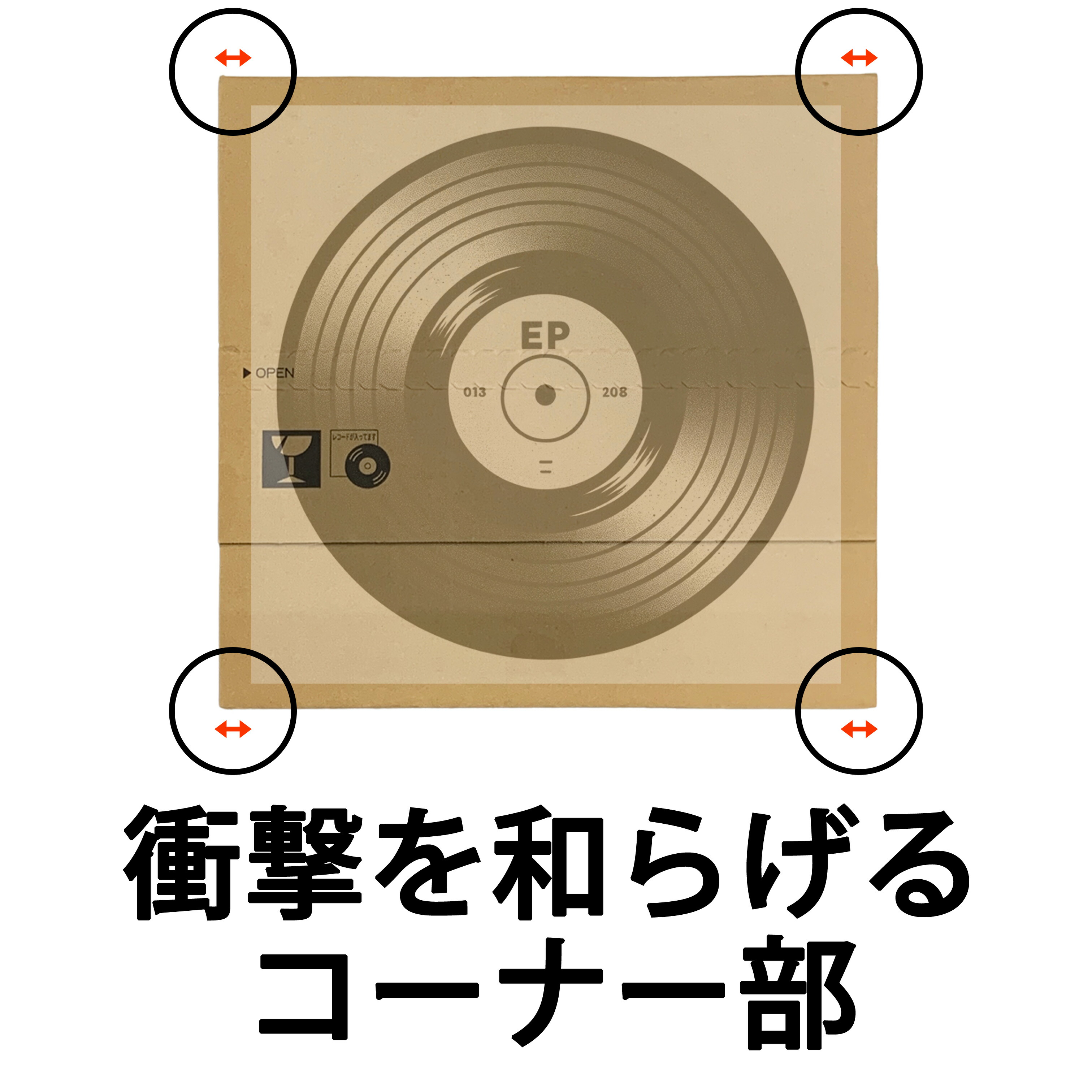 楽天市場】ダンボール EPレコード 25枚〜100枚 7インチレコード 発送用