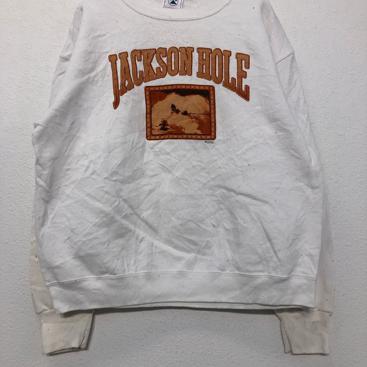 楽天市場】【中古】【古着】 DELTA プリント スウェット トレーナー L