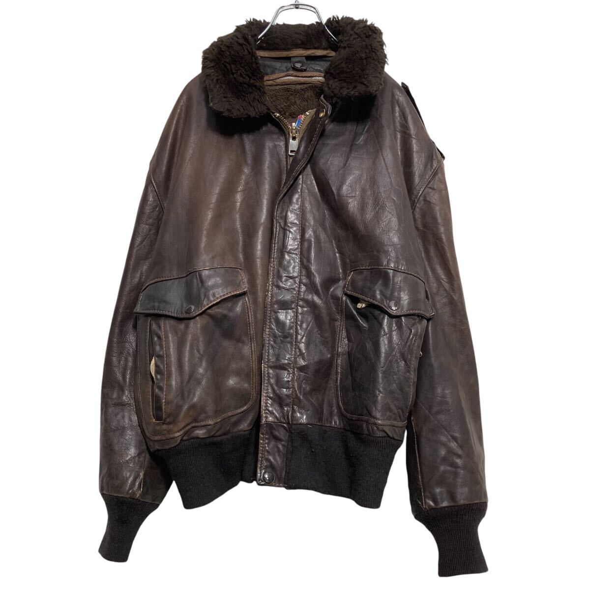 楽天市場】【中古】【古着】 Schott レザー フライト ジャケット XL