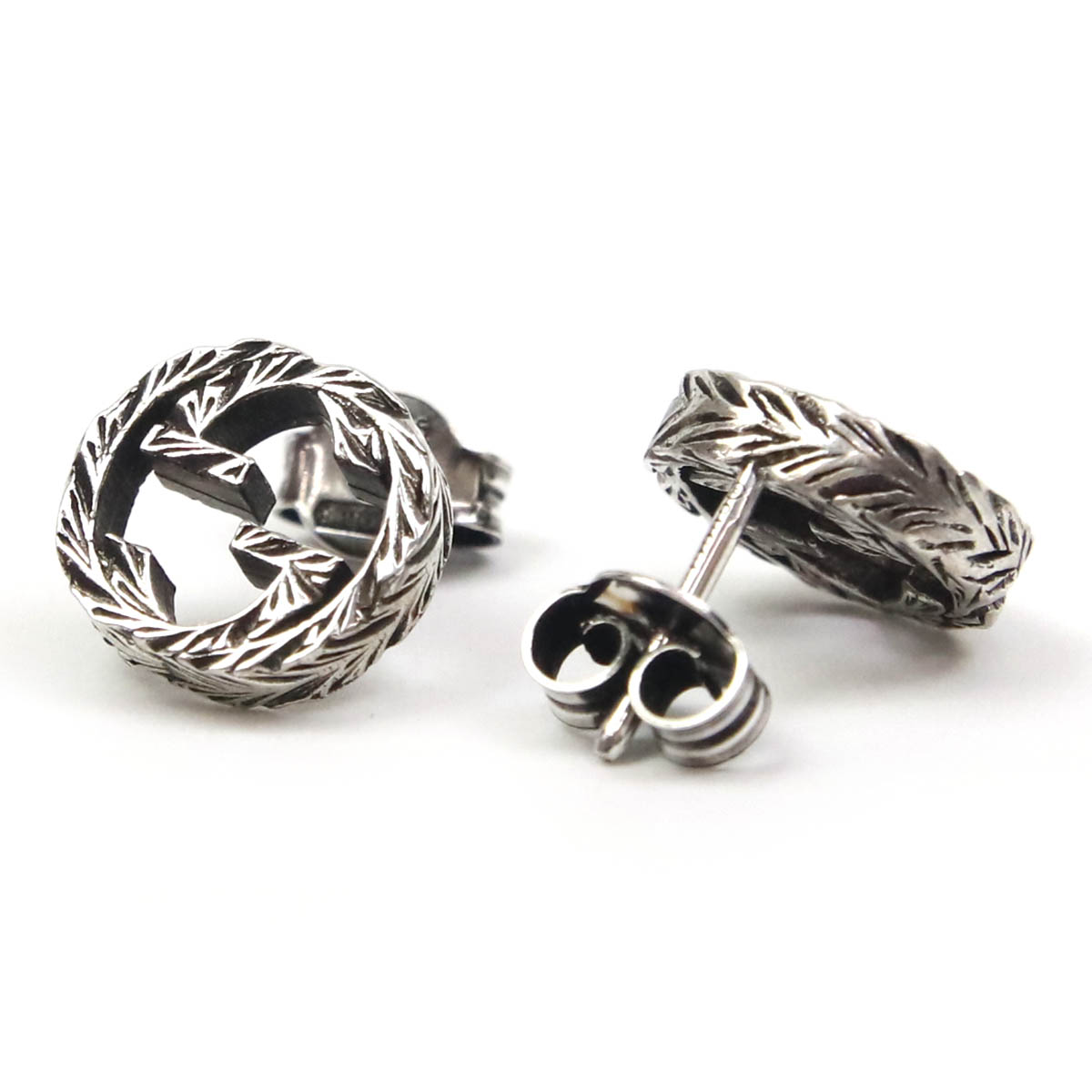 楽天市場】【P3倍】GUCCI グッチ ピアス インターロッキングG シルバー