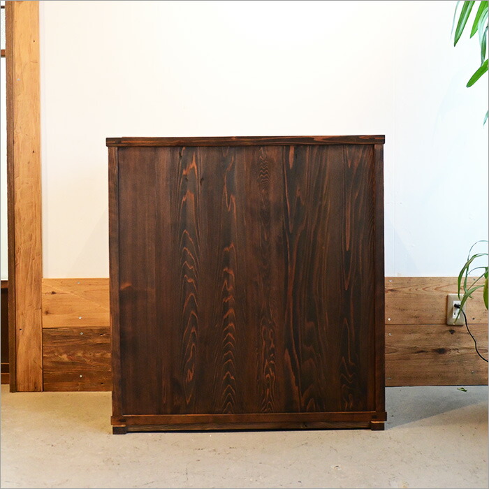 楽天市場】昭和 レトロガラス キャビネット 飾り棚 食器棚 無垢材 欅天