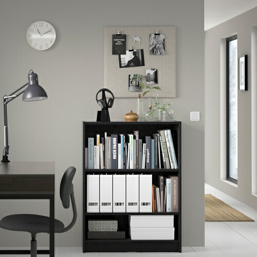 楽天市場】[IKEA/イケア/通販]BILLY ビリー 本棚, ブラック オーク調[E