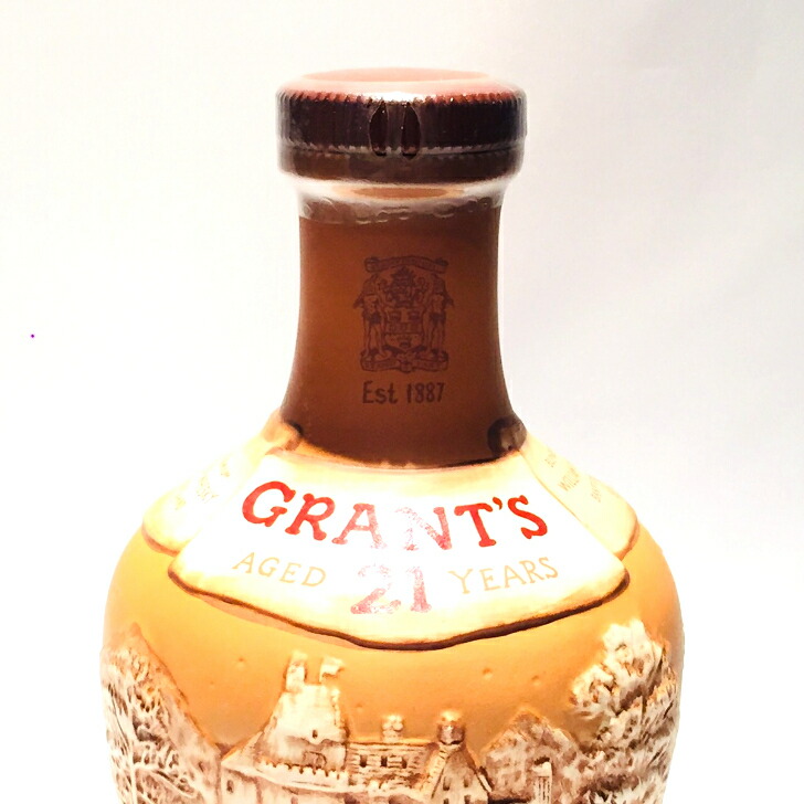 楽天市場】グランツ 21年陶器ボトルGRANT'SCASTLE GRANTAGED 21