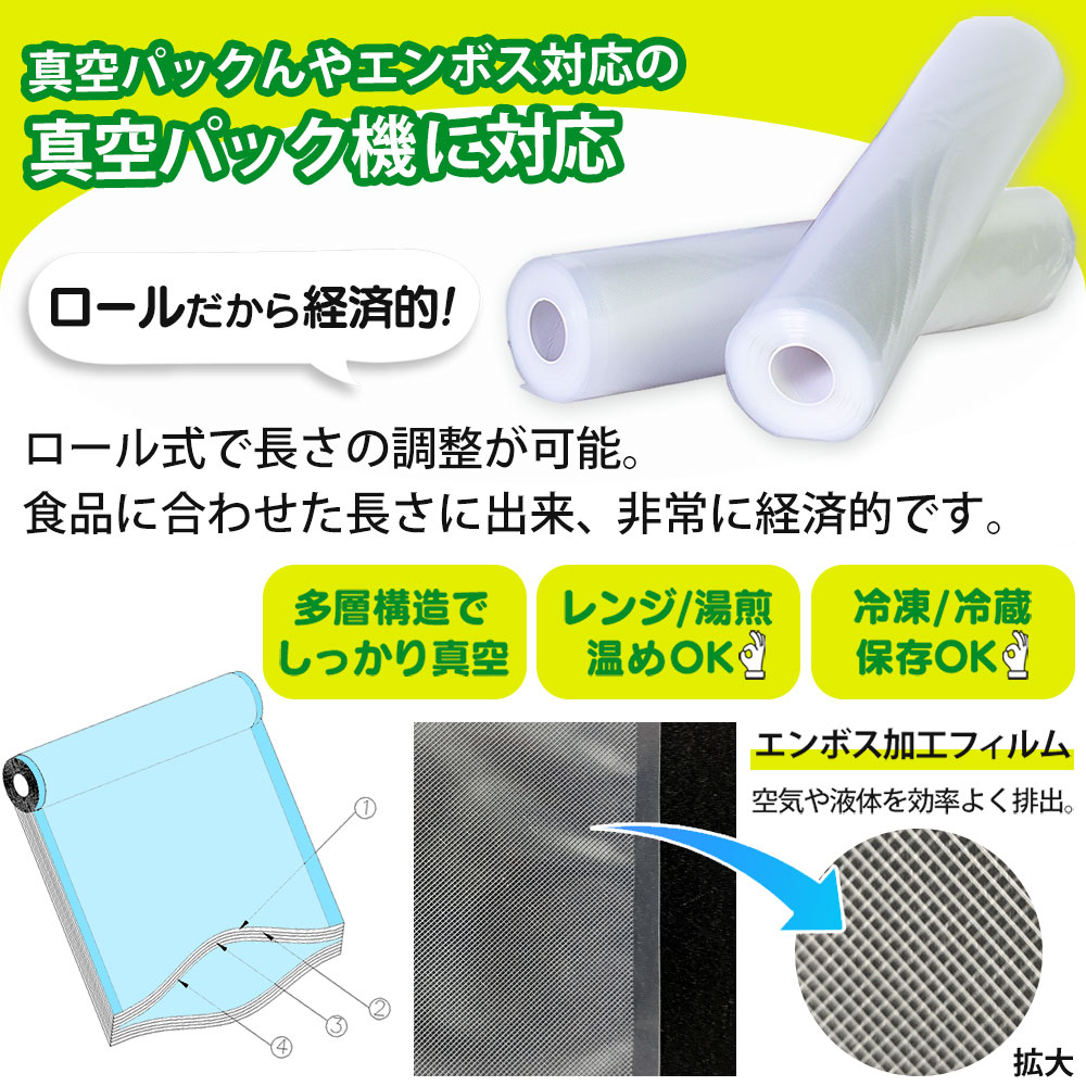 楽天市場】値下げ！3/11/8:59迄☆ 真空パック ロール【20cm×6m】10本