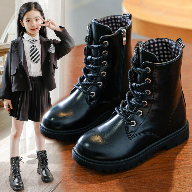 楽天市場】子供ブーツ 裏起毛 ブーツ キッズ 春秋冬 ショートブーツ
