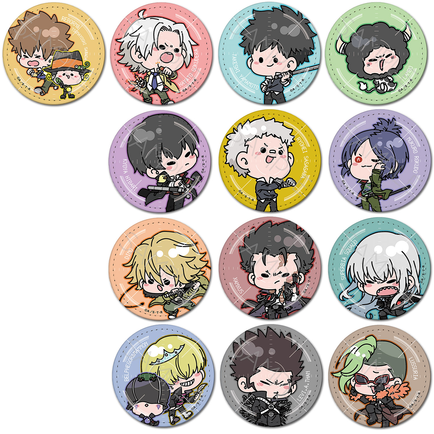 楽天市場】TVアニメ『家庭教師ヒットマンREBORN!』 レザーバッジ (丸形