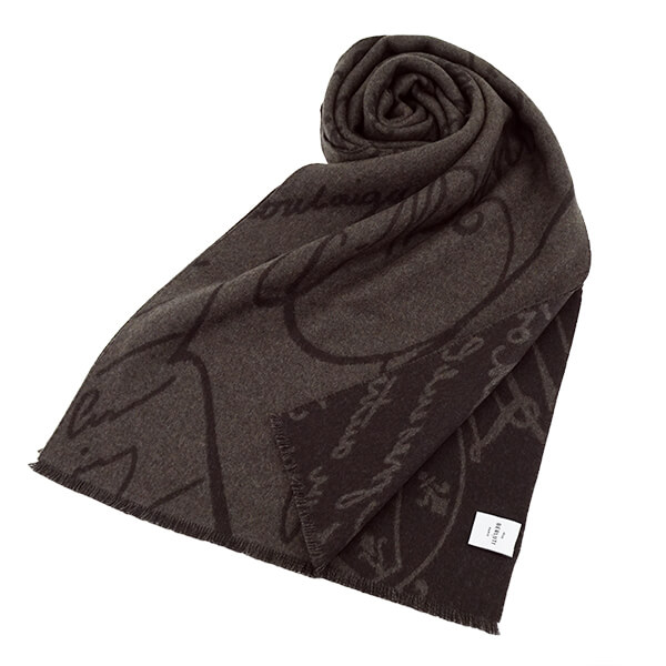 楽天市場】ベルルッティ BERLUTI メンズ マフラー WOOL SCRITTO SCARF