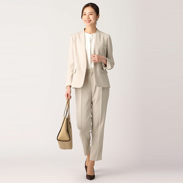 楽天市場】【洋服の青山】 裾上げ済み 縦横ストレッチ テーパード