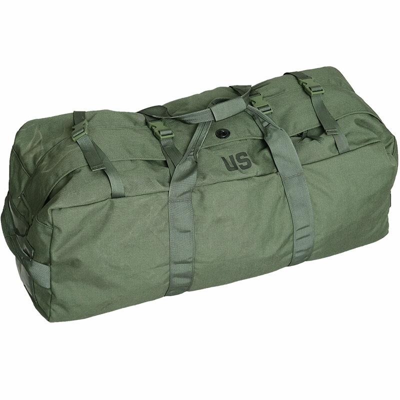 楽天市場】米軍 コーデュラナイロン ダッフルバッグ オリーブ 新タイプ