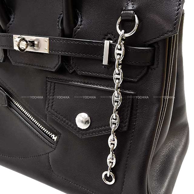 楽天市場】HERMES エルメス バーキン25 ロック 黒 (ブラック) ヴォー
