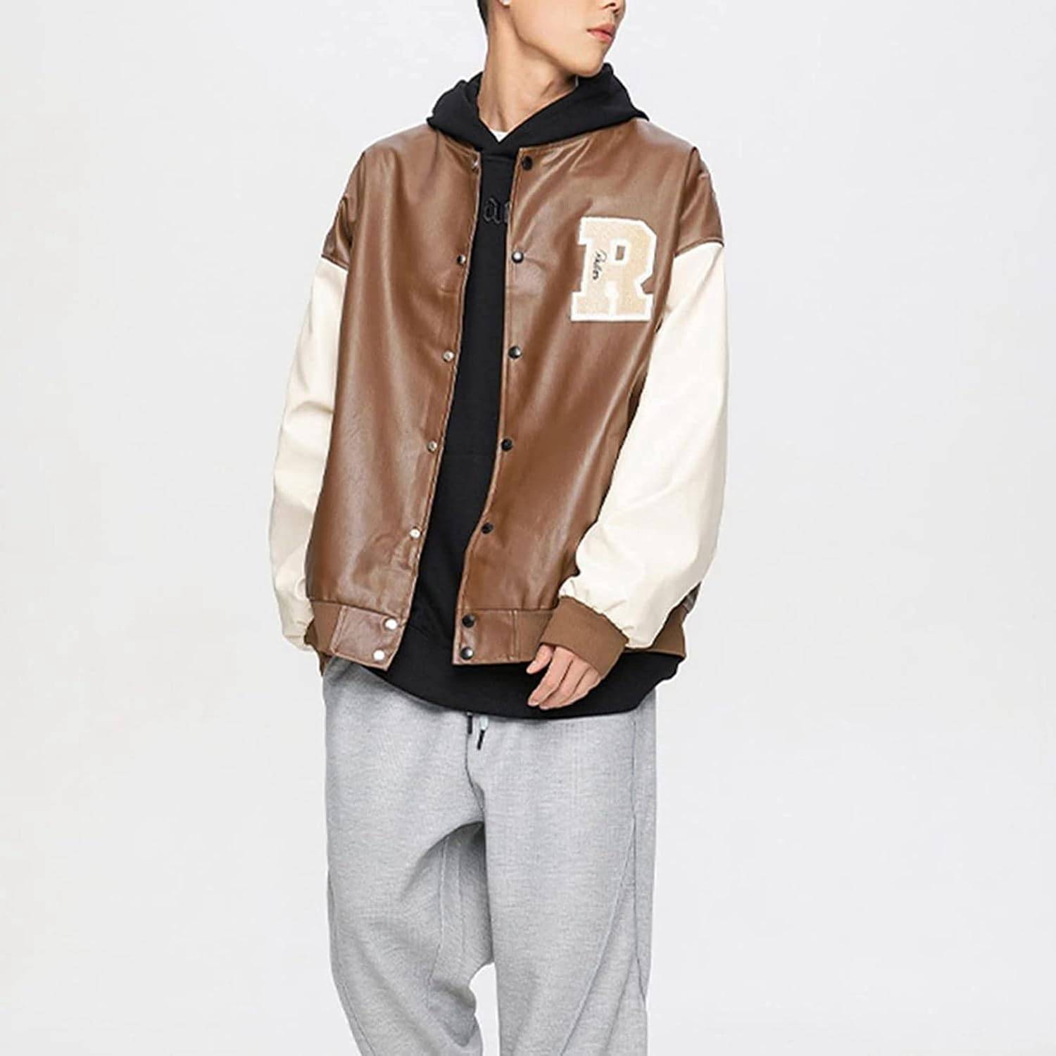 楽天市場】スタジャン メンズ PU革ジャン スタジアムジャンパー 春秋冬