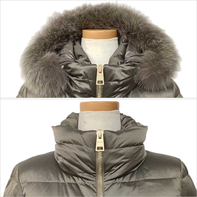 楽天市場】HERNO ヘルノ MARBLED PADDED ダウンコート ナイロン