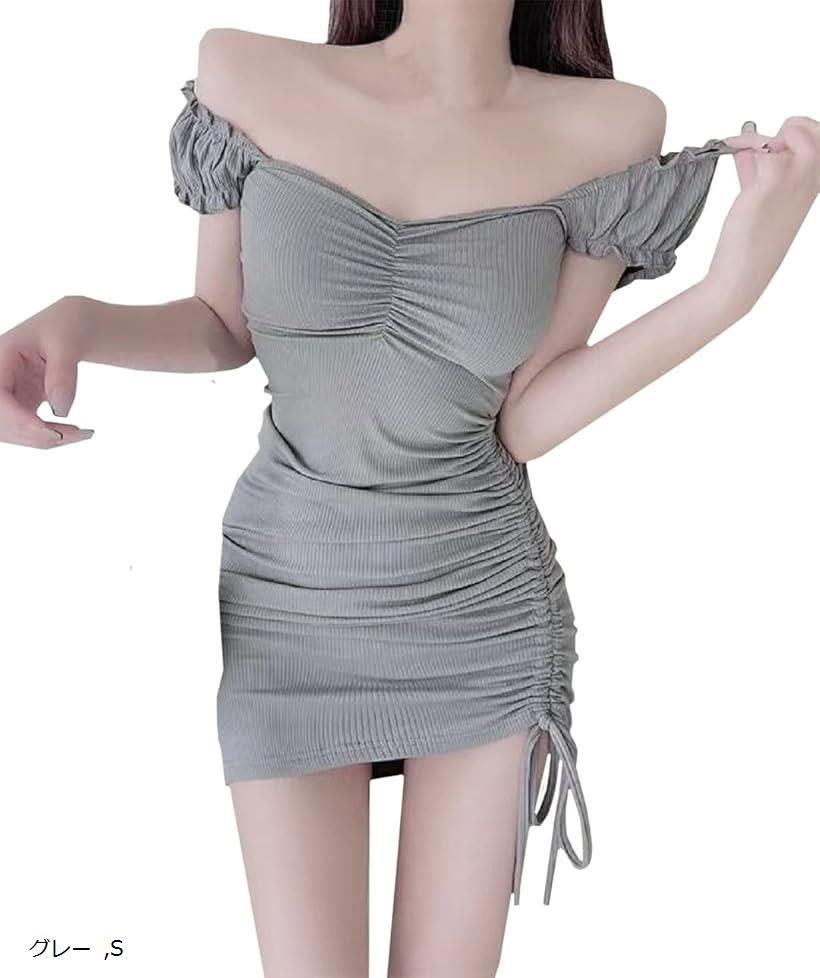 楽天市場】セクシー タイト ミニ ワンピース ノースリーブ 肩出し