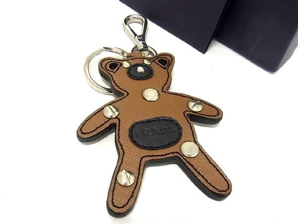 楽天市場】PRADA プラダ 2AR245 サフィアーノレザー ベア くま