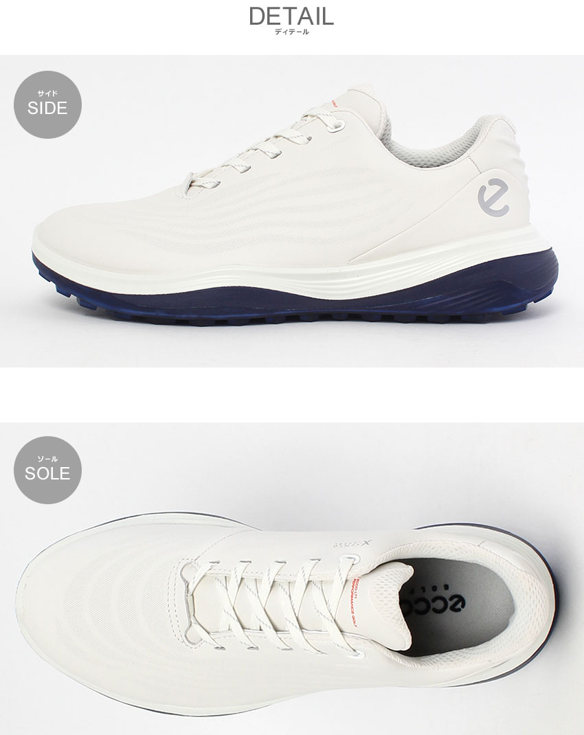 楽天市場】エコー GOLF LT1 ECCO ゴルフシューズ メンズ ホワイト 白