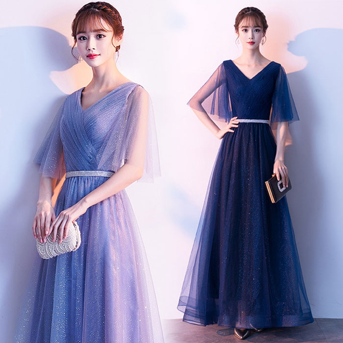 楽天市場】パーティードレス 編み上げ紐 結婚式ドレス ロングドレス